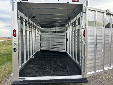 New 2026 Cimarron Trailers 7'x 24' Lonestar GN Stock / Stock Combo Trailer