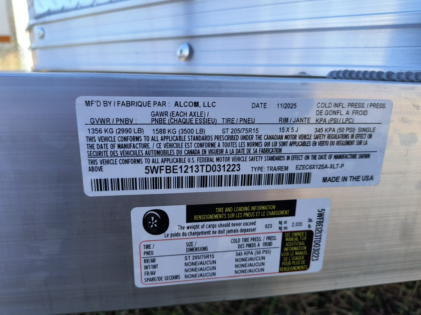 New 2026 EZ Hauler 6x12 SA Enclosed Cargo / Enclosed Trailer