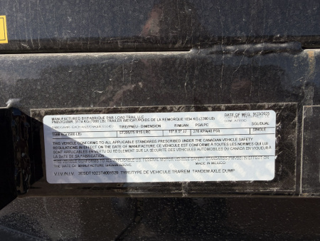 New 2026 Load Trail 5-10 Dump Ram Style 3.5K Axles