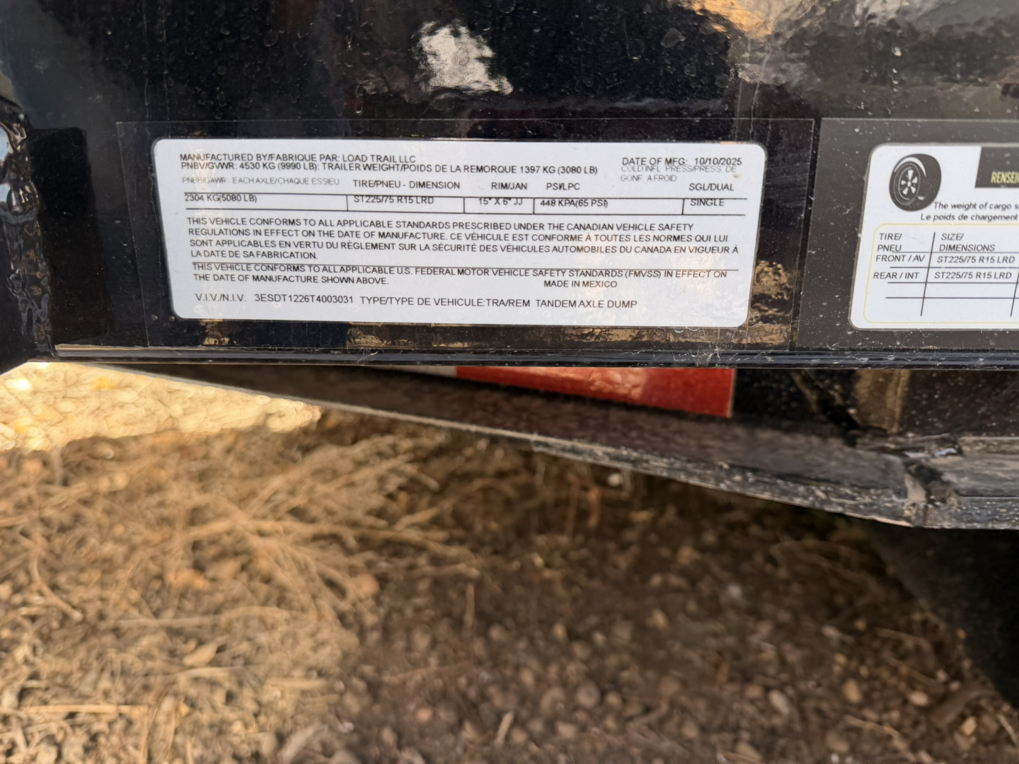 New 2026 Load Trail 6-12 Dump 5.2K Axles