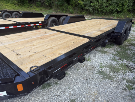 New 2026 Liberty LT Tilt Trailer 22’ FORK HOLDERS & TOOL BOX