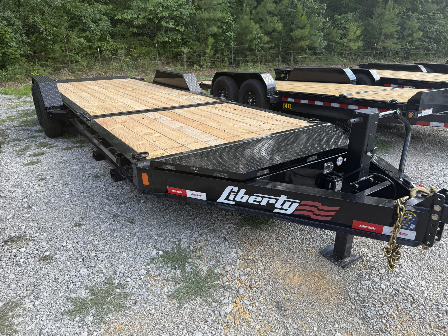 New 2026 Liberty LT Tilt Trailer 22’ FORK HOLDERS & TOOL BOX