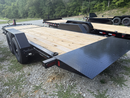 New 2026 Liberty LT Tilt Trailer 22’ FORK HOLDERS & TOOL BOX