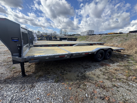 New 2026 Diamond C HXD 210 GOOSENECK Equipment Trailer, HYD JACKS, 23K GVWR