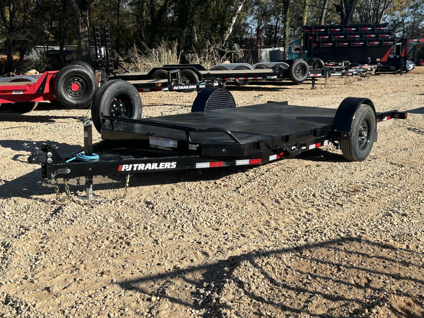 New 2025 PJ Trailers 7x16 SA 7k T1 Tilt Equipment Trailer