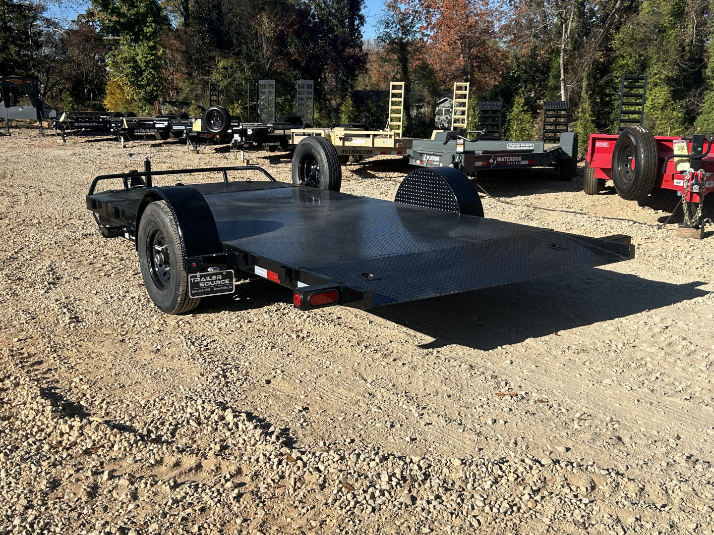 New 2025 PJ Trailers 7x16 SA 7k T1 Tilt Equipment Trailer