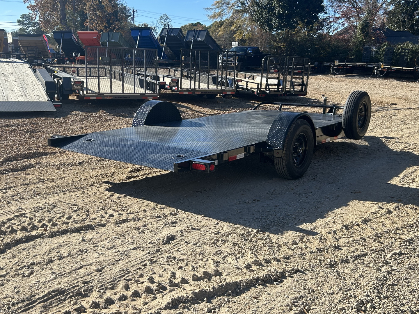 New 2025 PJ Trailers 7x16 SA 7k T1 Tilt Equipment Trailer