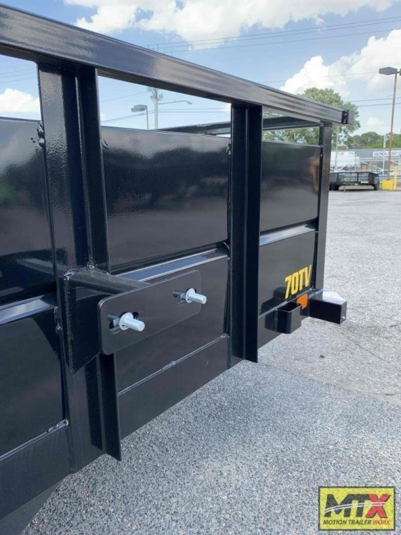 New 2026 Big Tex Trailers 14' 70TV Tandem Axle Vanguard w/ 2' Solid Sides & 4' Gate Utility Trailer