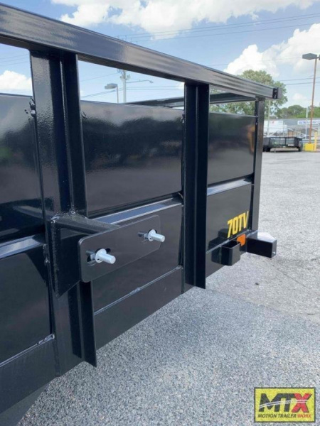 New 2026 Big Tex Trailers 14' 70TV Tandem Axle Vanguard w/ 2' Solid Sides & 4' Gate Utility Trailer