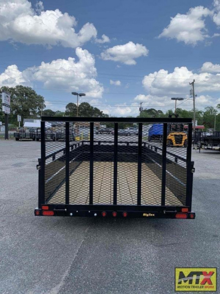 New 2026 Big Tex Trailers 14' 70TV Tandem Axle Vanguard w/ 2' Solid Sides & 4' Gate Utility Trailer