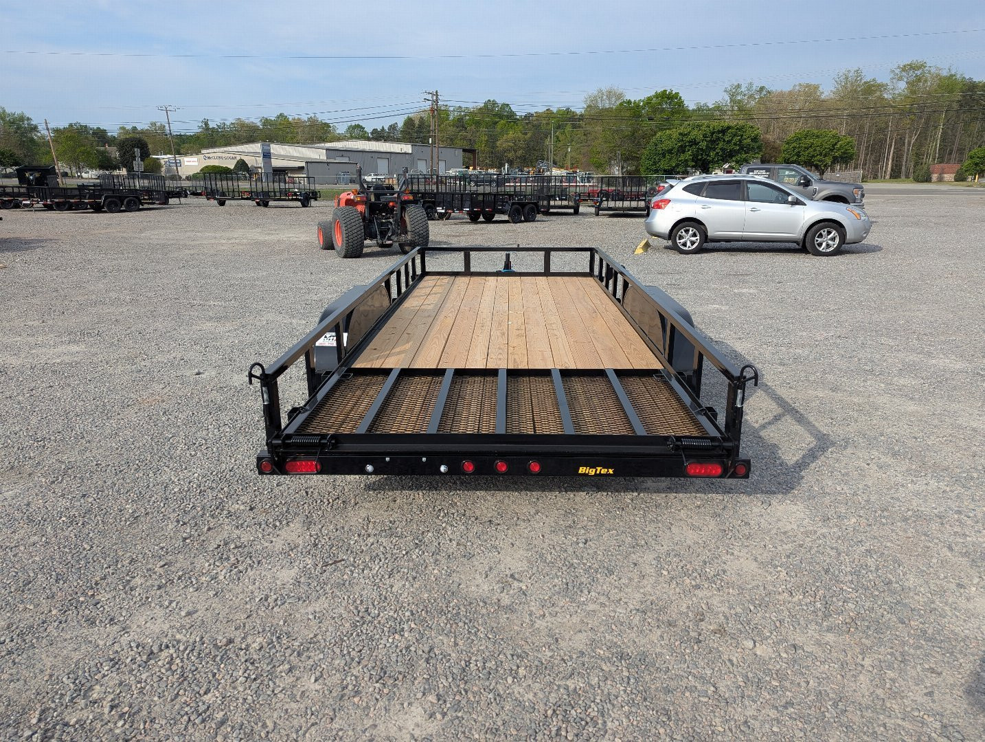 New 2026 Big Tex Trailers 16' 70PI Tandem Axle Pipe w/ 4' Fold In Gate Utility Trailer