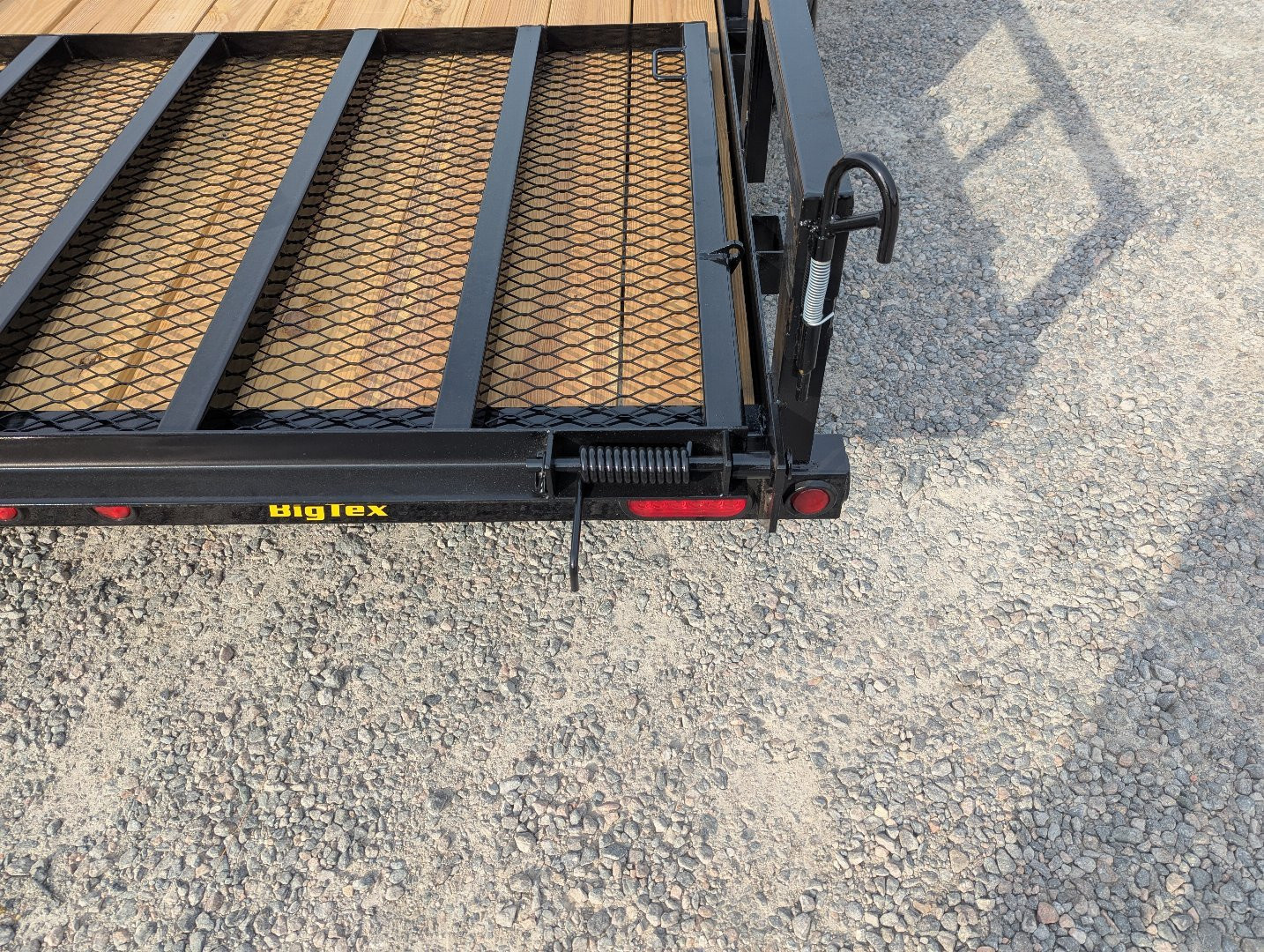 New 2026 Big Tex Trailers 16' 70PI Tandem Axle Pipe w/ 4' Fold In Gate Utility Trailer