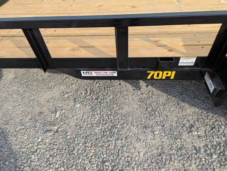 New 2026 Big Tex Trailers 16' 70PI Tandem Axle Pipe w/ 4' Fold In Gate Utility Trailer