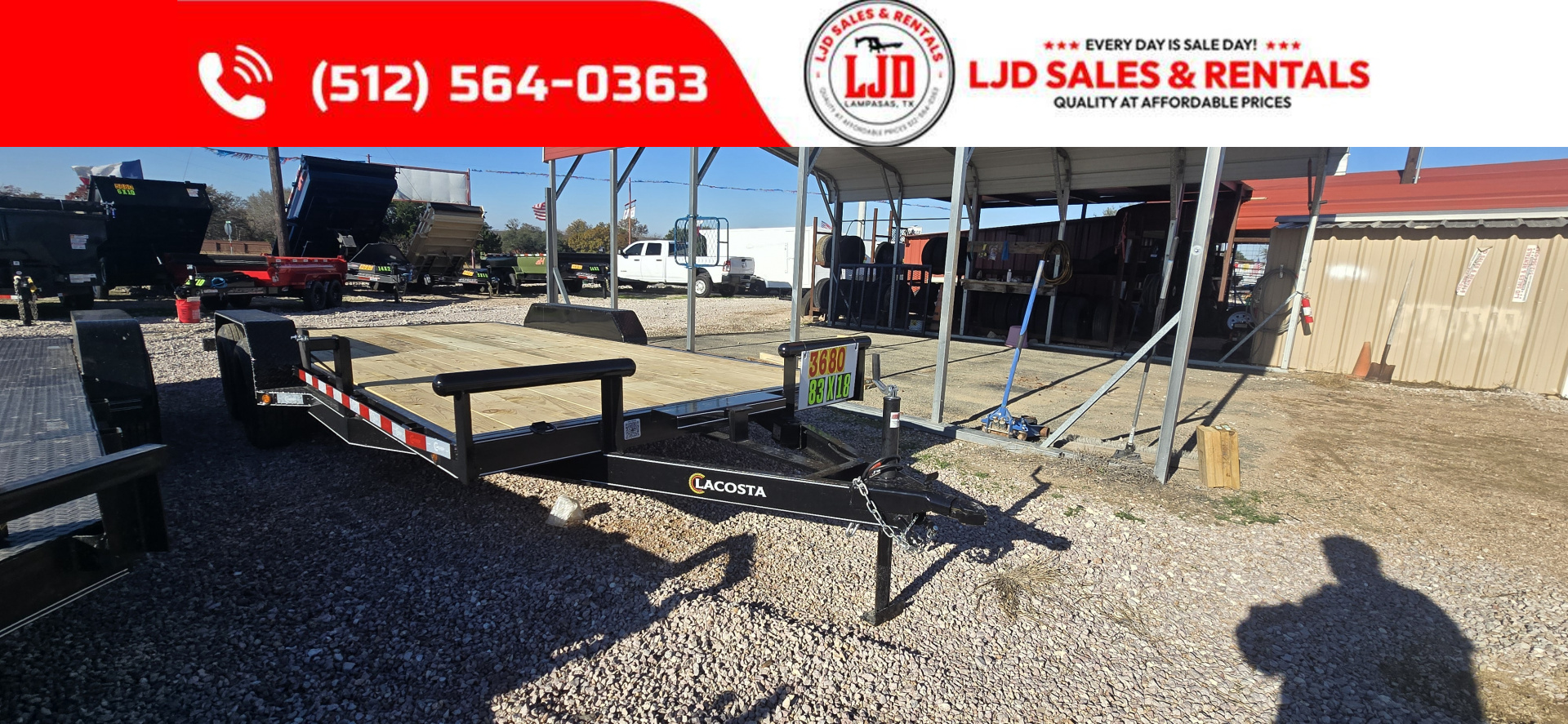 New 2026 Lacosta - 83  x 18' - Car Hauler