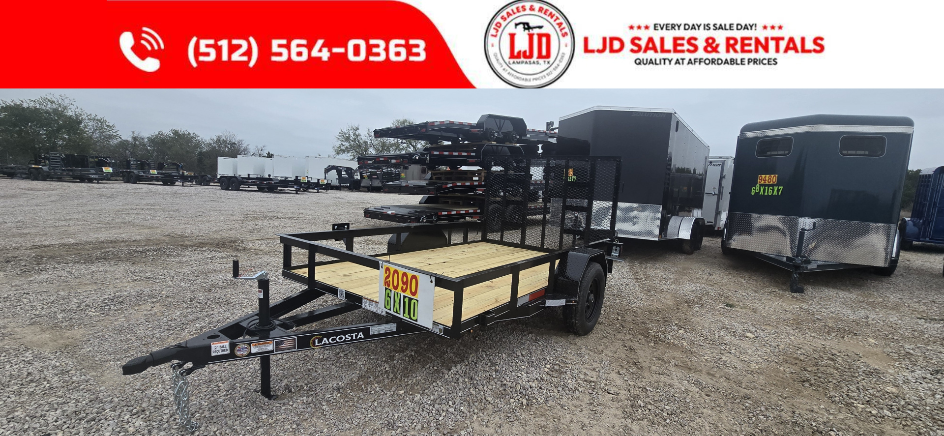 New 2026 Lacosta Trailers - Utility Trailer - 6 x 10 -