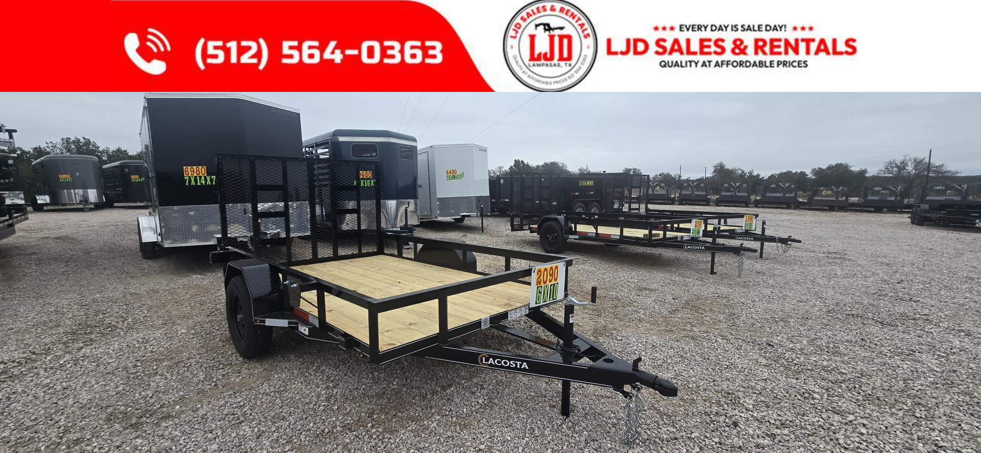 New 2026 Lacosta Trailers - Utility Trailer - 6 x 10 -