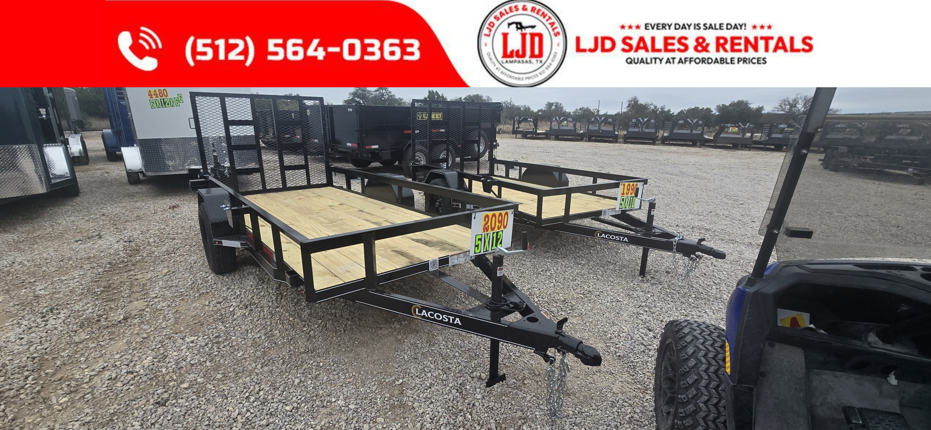New 2026 Lacosta Trailers - 5' x 12' - Utility Trailer