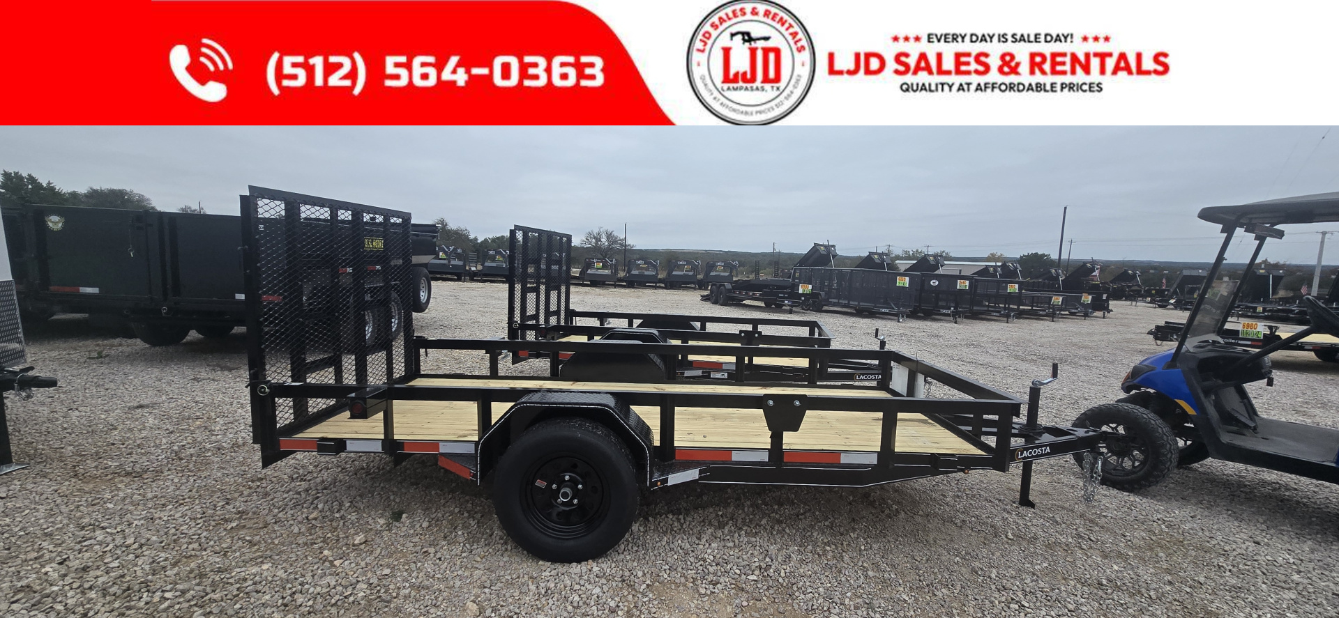New 2026 Lacosta Trailers - 5' x 12' - Utility Trailer