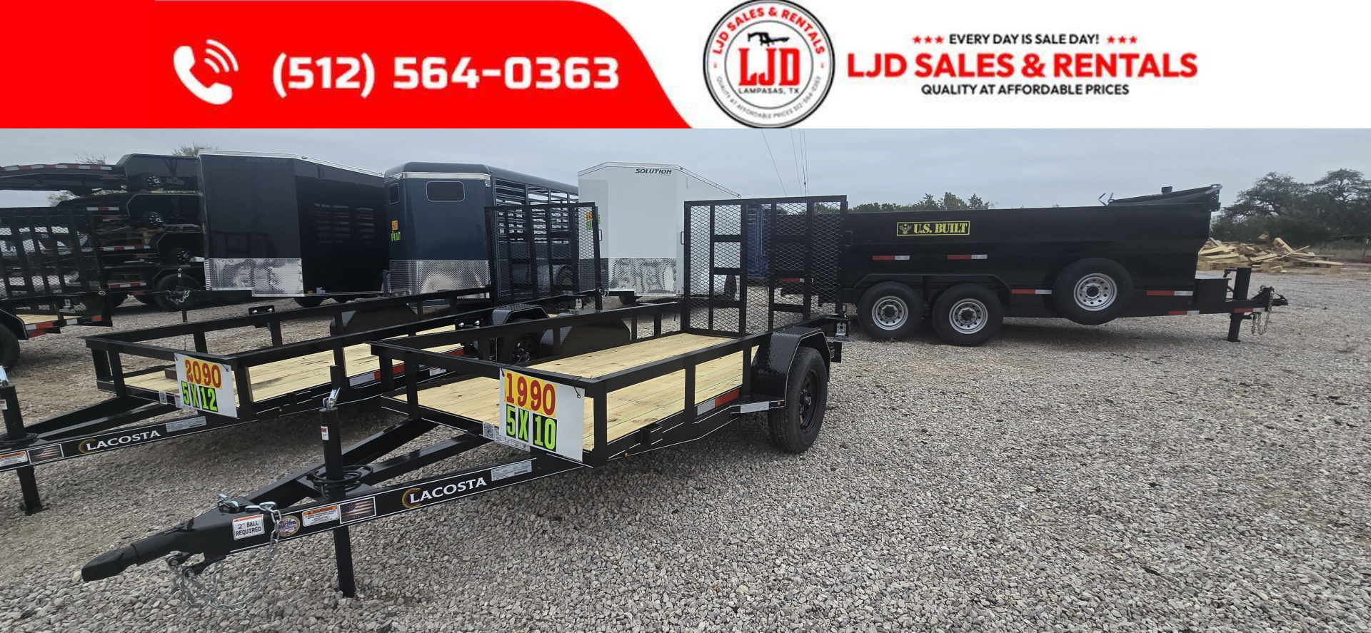New 2026 Lacosta - 5' x 10' - Utility Trailer