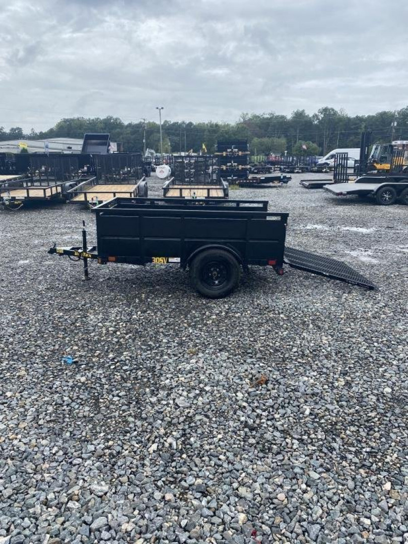 New 2026 Big Tex 5x8 30SV Single Axle Vanguard w/ 4' Spring Assist Gate and 2' Solid Sides Utility Trailer