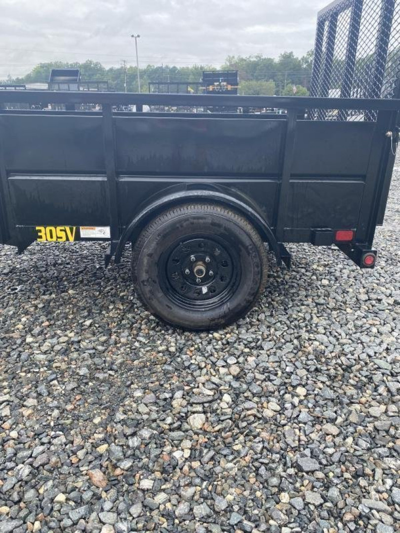 New 2026 Big Tex 5x8 30SV Single Axle Vanguard w/ 4' Spring Assist Gate and 2' Solid Sides Utility Trailer