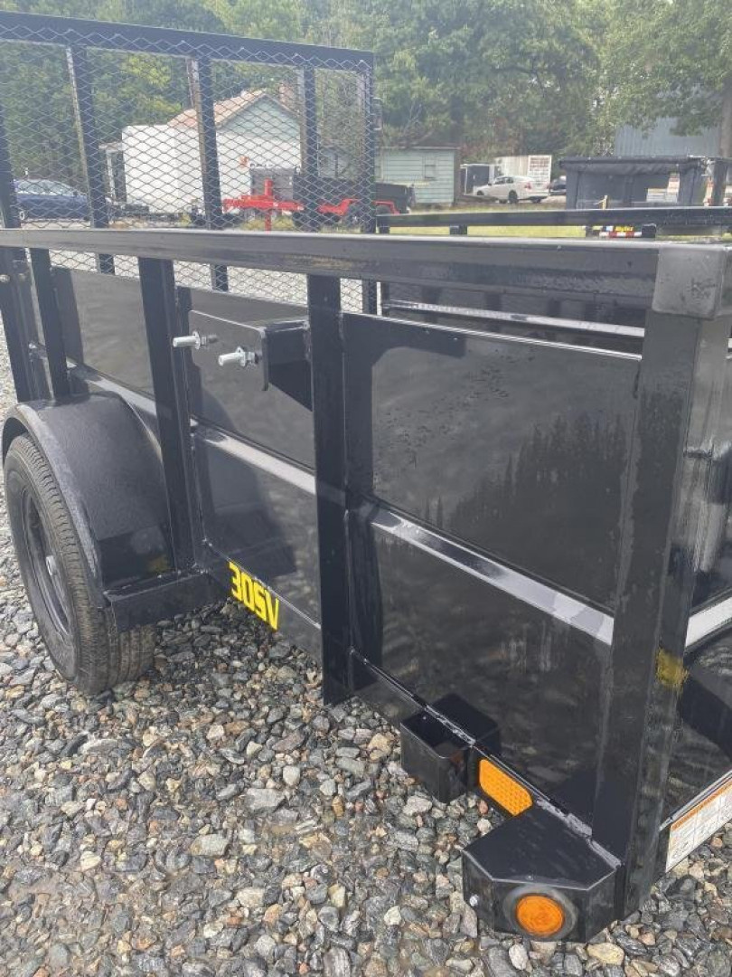 New 2026 Big Tex 5x8 30SV Single Axle Vanguard w/ 4' Spring Assist Gate and 2' Solid Sides Utility Trailer