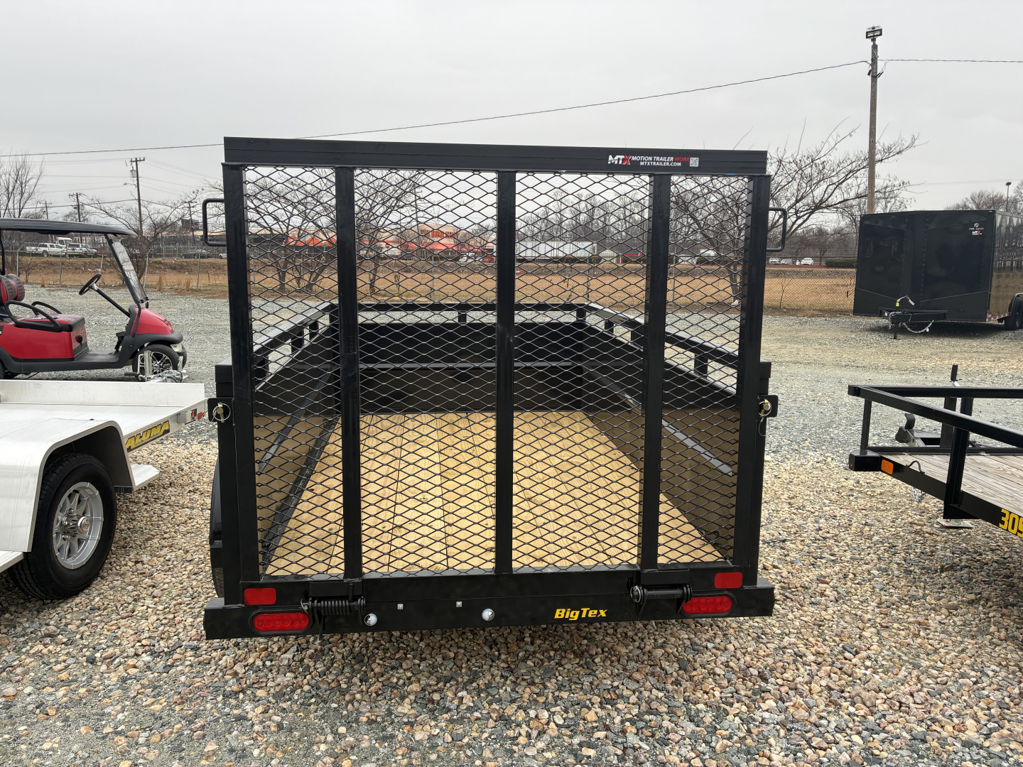 New 2026 Big Tex 5x8 30SV Single Axle Vanguard w/ 4' Spring Assist Gate and 2' Solid Sides Utility Trailer