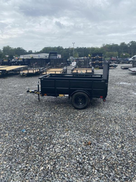 New 2026 Big Tex 5x8 30SV Single Axle Vanguard w/ 4' Spring Assist Gate and 2' Solid Sides Utility Trailer