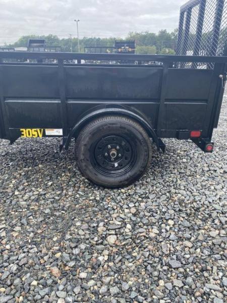 New 2026 Big Tex 5x8 30SV Single Axle Vanguard w/ 4' Spring Assist Gate and 2' Solid Sides Utility Trailer