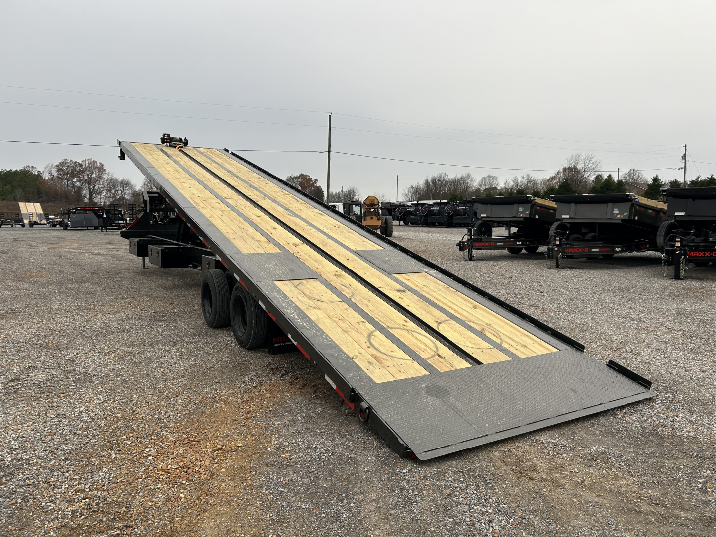 New 2026 MAXXD 102"X40' 30K Full Tilt Container Gooseneck Trailer