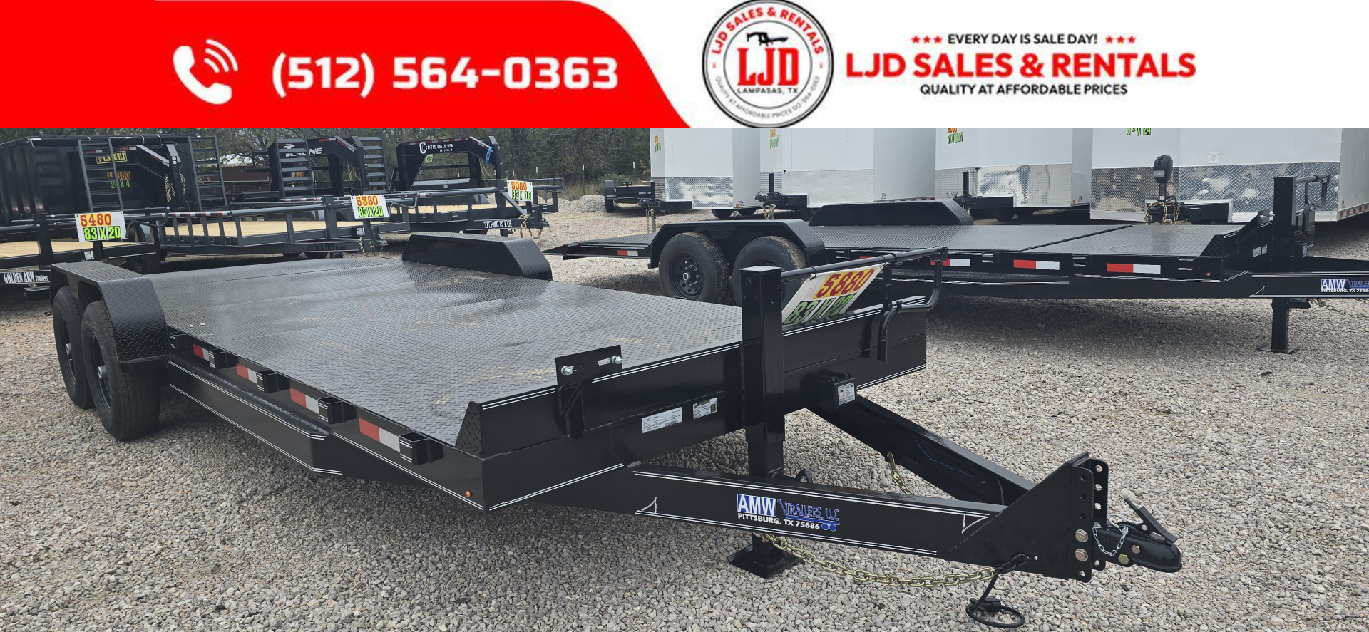 New 2026 AMW - 83" x 22' Car Hauler