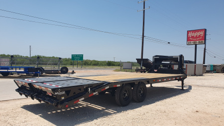 New 2026 PJ 102”x25’ Quest Gooseneck Flatbed w/ Singles – LQ