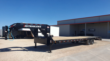 New 2026 PJ 102”x30’ Quest Gooseneck Flatbed w/ Singles – LQ