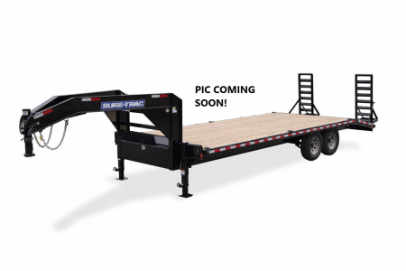 New 2026 Sure-Trac 102  x 30 (25+5) 25.9K HD Low Profile Gooseneck Beavertail Deckover Trailer