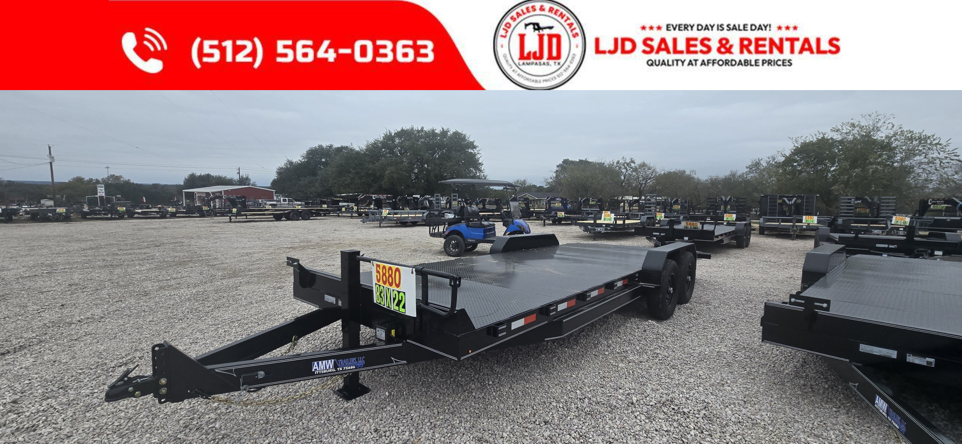 New 2026 AMW - 83" x 22' Car Hauler