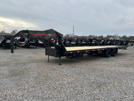 New 2026 MAXXD Hydraulic Dovetail Gooseneck Trailer | 32' x 102' 25.9K GVWR