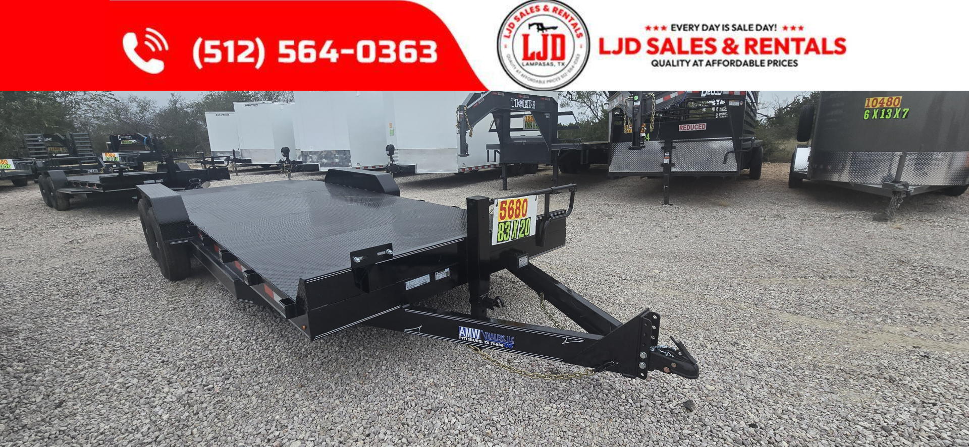 New 2026 AMW - 83" x 20' Car Hauler