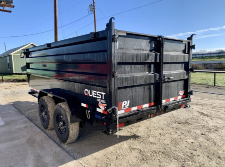 New 2026 PJ 83"x14' BP Tandem Axle Dump w/ 48" Sides – D7