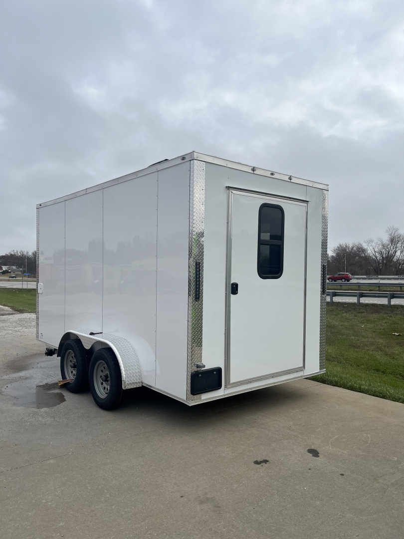 New 2026 Steel Pines Cargo 7x14 TA , 7' interior height, 35k axles, .080 polycore Concession