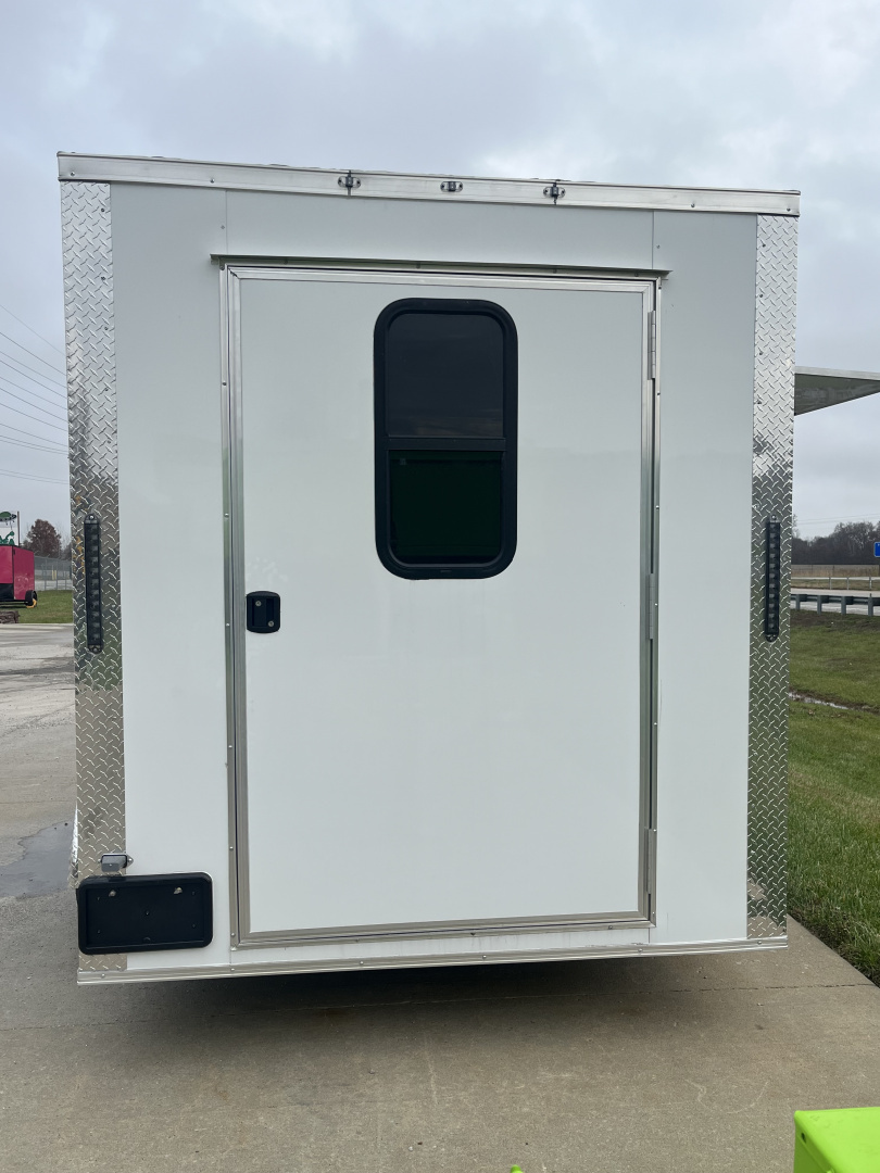 New 2026 Steel Pines Cargo 7x14 TA , 7' interior height, 35k axles, .080 polycore Concession