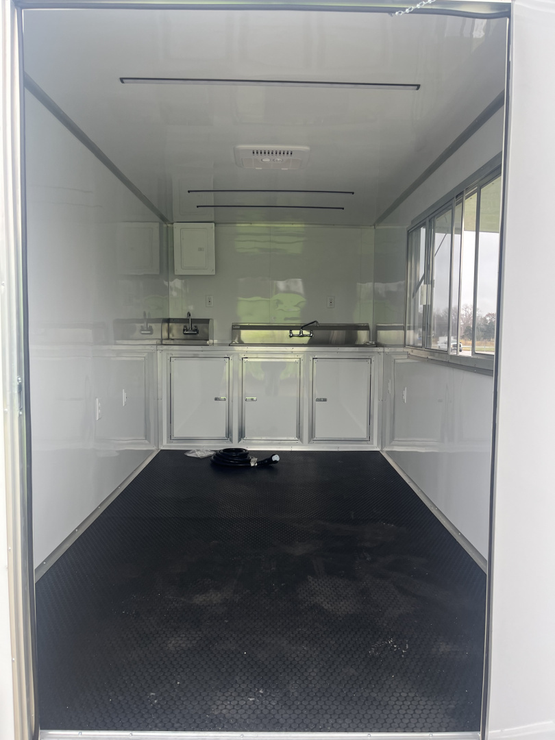 New 2026 Steel Pines Cargo 7x14 TA , 7' interior height, 35k axles, .080 polycore Concession