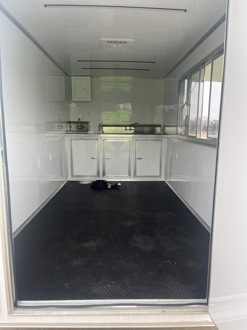 New 2026 Steel Pines Cargo 7x14 TA , 7' interior height, 35k axles, .080 polycore Concession