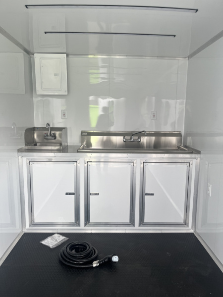 New 2026 Steel Pines Cargo 7x14 TA , 7' interior height, 35k axles, .080 polycore Concession