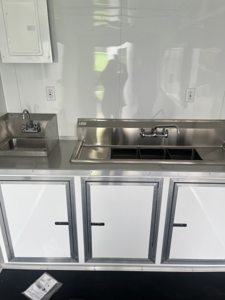 New 2026 Steel Pines Cargo 7x14 TA , 7' interior height, 35k axles, .080 polycore Concession