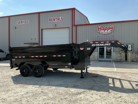 New 2026 PJ 83 x14' GN Tandem Axle Low Pro Telescopic Dump w/ 48  Sides – DT