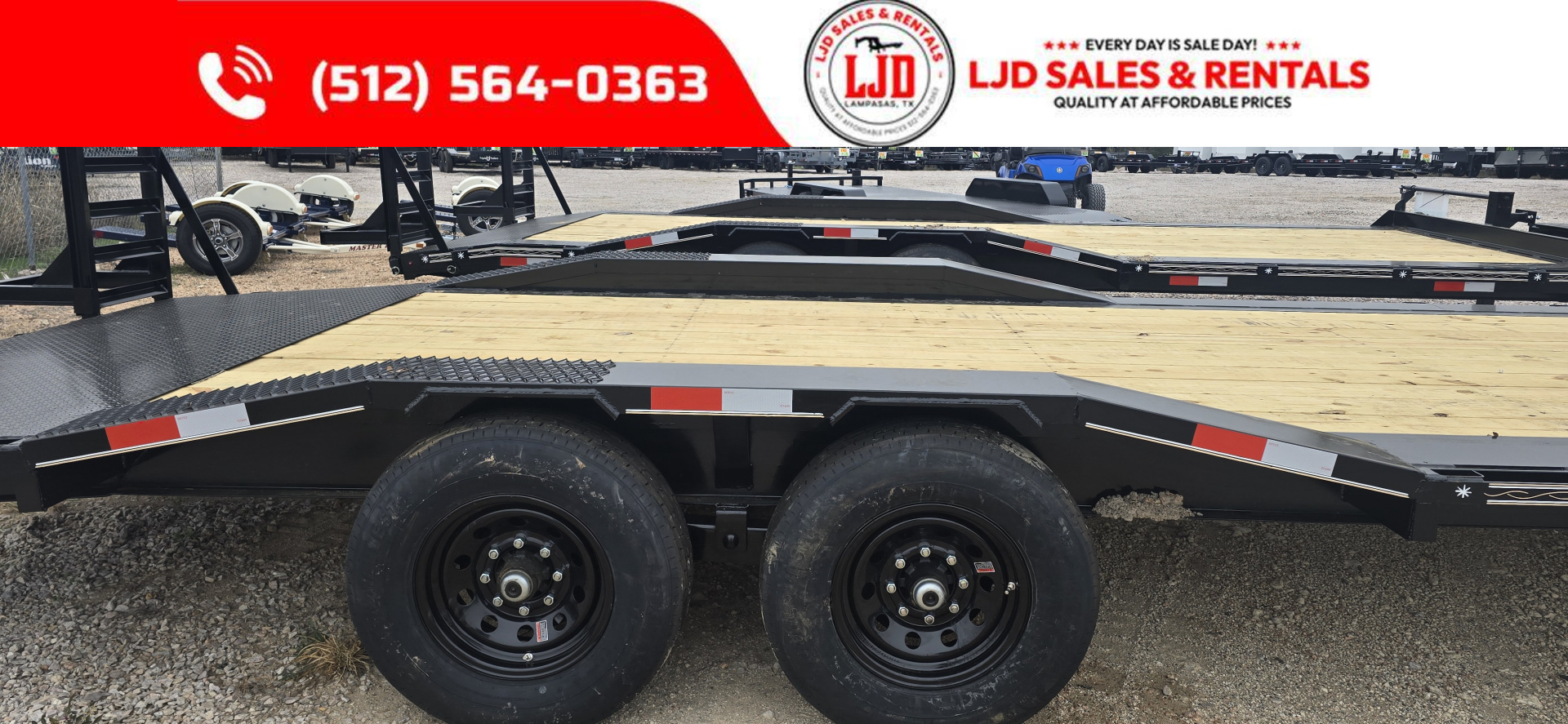 New 2026 Triple R - Drive Over Fender - 102" x 24' - Equipment Trailer