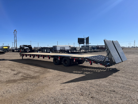 New 2026 PJ 102"x40' GN Low-Pro Air-Ride Flatbed w/ Duals - LD