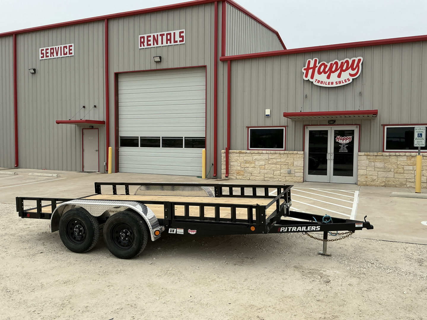 New 2026 PJ 77"x14' Tandem Axle Utility Trailer - UK