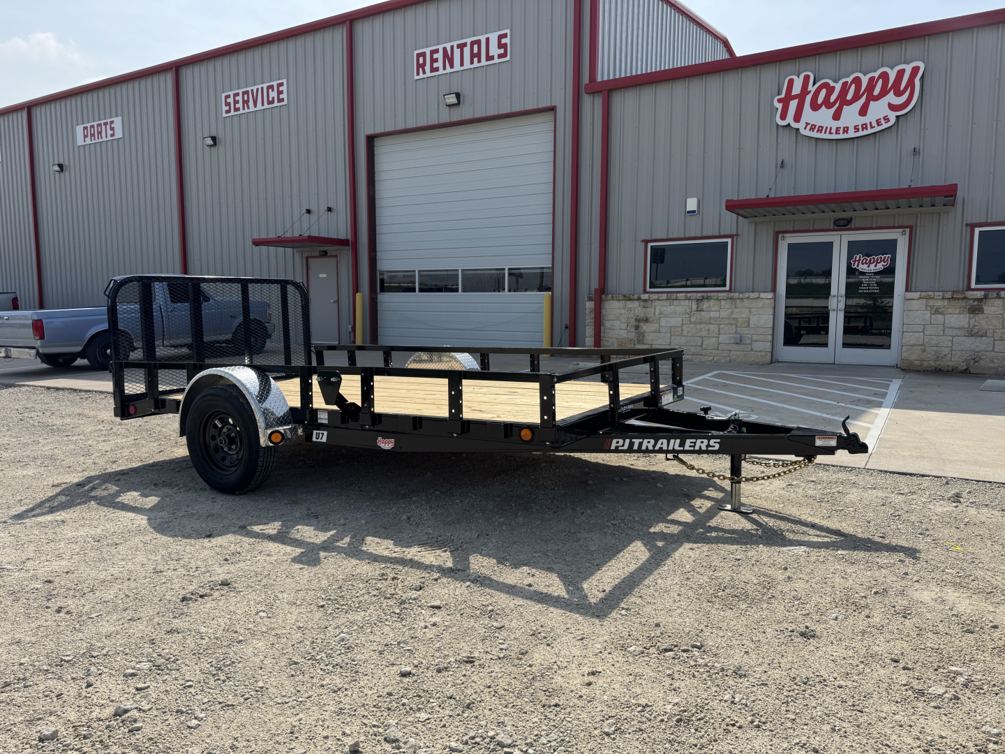New 2026 PJ 77"x12' Single Axle Utility Trailer - U7