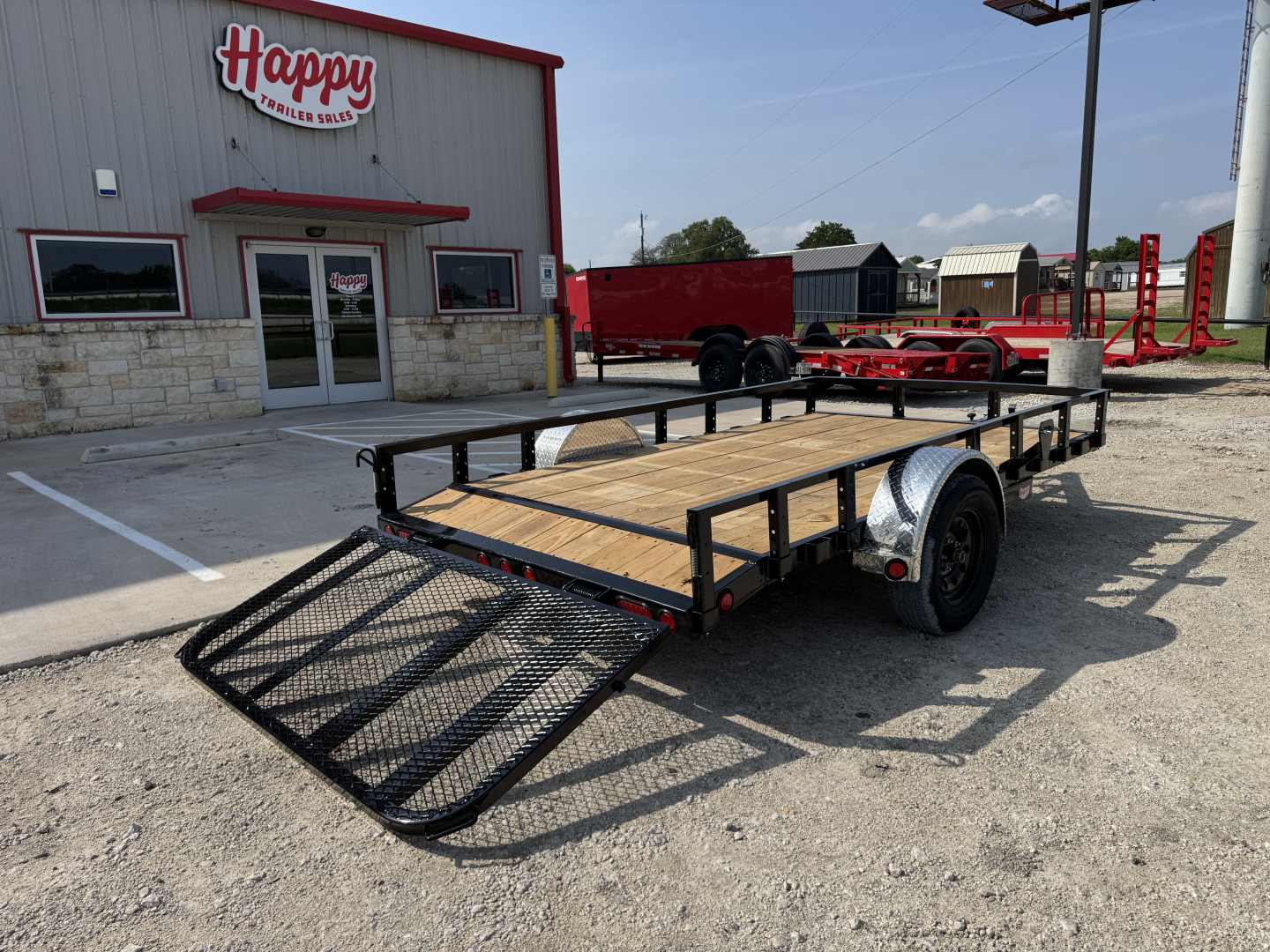 New 2026 PJ 77"x12' Single Axle Utility Trailer - U7
